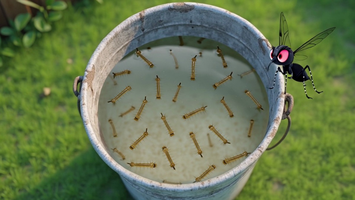 Mosquito larvae